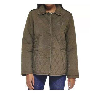 NWT Tommy Hilfiger Womens Lightweight Quilted Winter Jacket Size L $100 II479